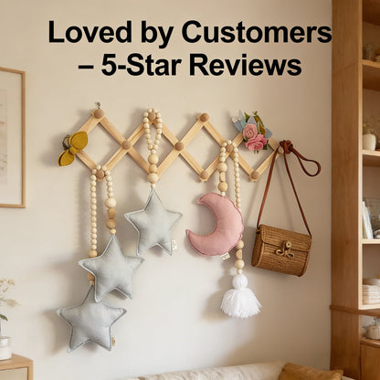 13-Hook Expandable Clothes Hanger Storage Rack