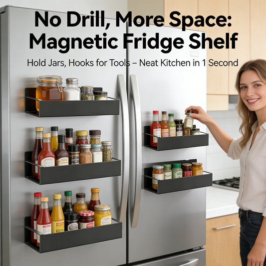 🧲Magnetic Spice Rack – Free Up Your Counter Space!
