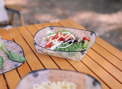 3-Piece Portable Camping Tableware Set – Foldable Plate, Bowl, and Cup for Outdoor Picnics and Camping