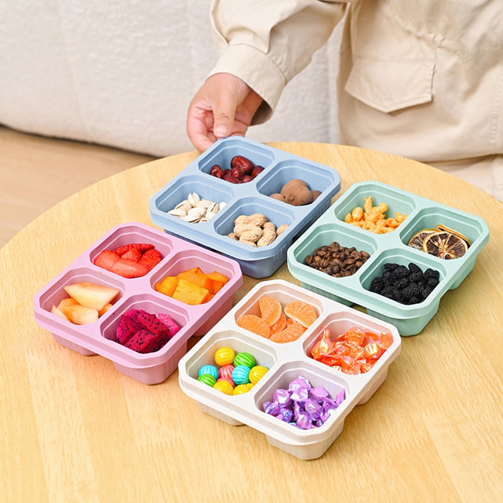 BENTO LUNCH BOX 4-COMPARTMENT MEAL PREP CONTAINER