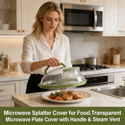 🍽️ Microwave Splatter Cover for Food