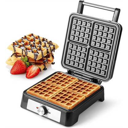 Belgian Waffle Maker with Non-Stick Plates