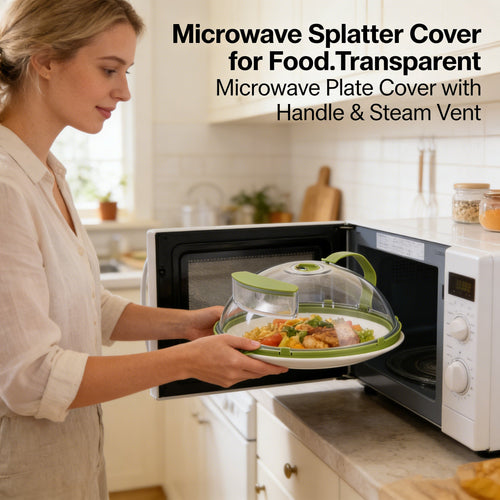 🍽️ Microwave Splatter Cover for Food