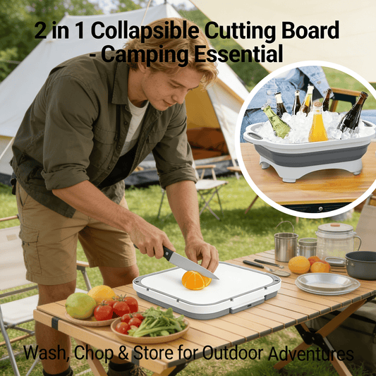 Collapsible Cutting Board with Washing Basket🥗