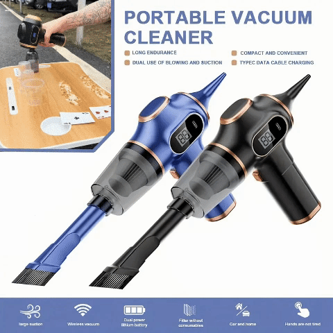 Effortlessly Clean Every Corner with the Multifunctional Wireless Handheld Vacuum Cleaner