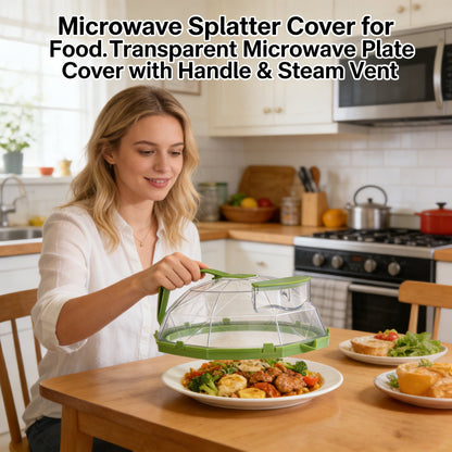 🍽️ Microwave Splatter Cover for Food