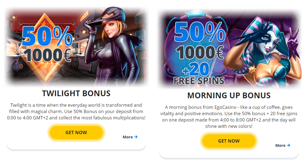 Ego Casino Other promotional offers second page