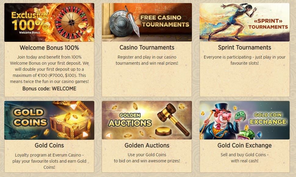 Everum Casino Current Promotions