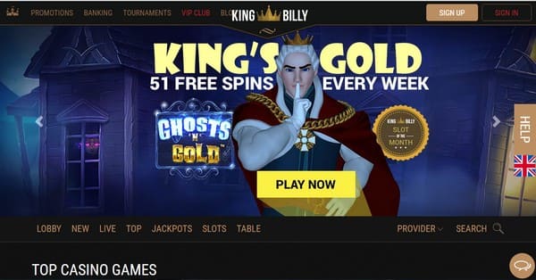 King Billy Welcome offer