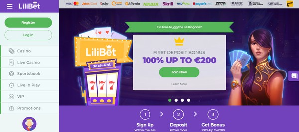 Lilibet Casino Welcome Bonus