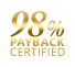 98% payback certified