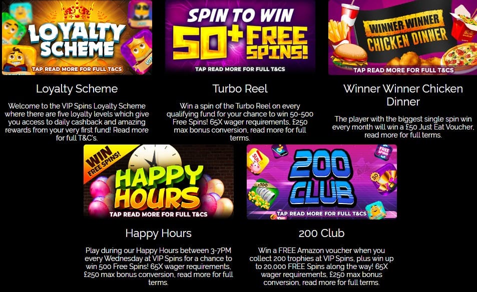 Vipspins Casino Promotions